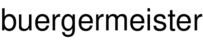 buergermeister